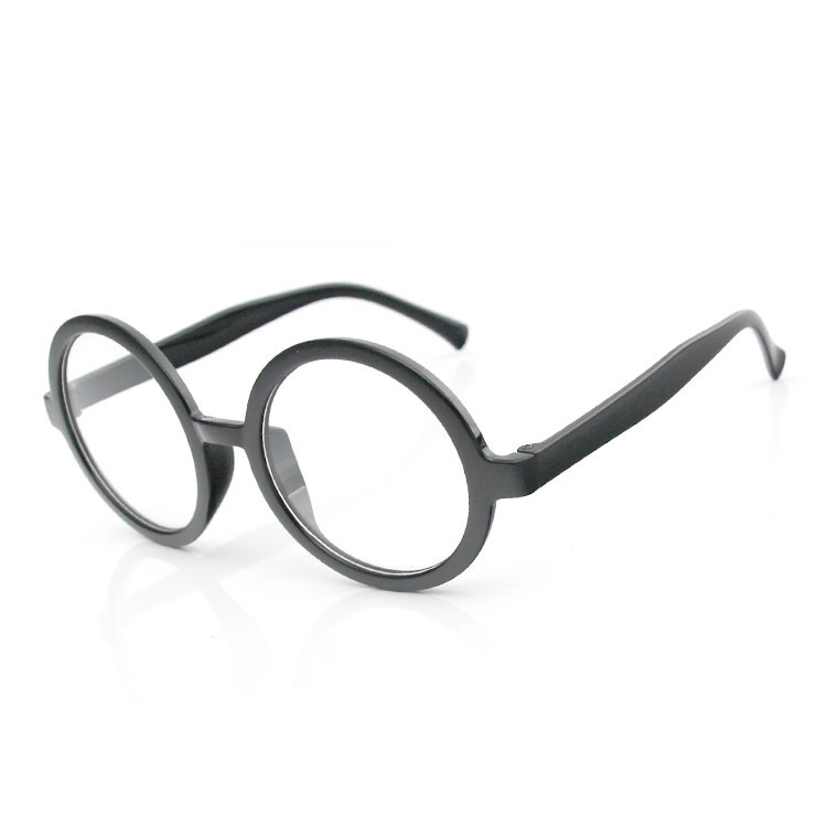 (Special) Large and Small Korean Style Decorative Round Frame Glasses Empty Frame Arale Harry Potter Round Mirrorless