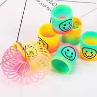 Мини-кольцо-улыбка радужное эластичное кольцо игрушка - цветной слайник, ностальгический подарок на день рождения