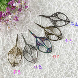 现货 不锈钢树叶剪刀复古剪刀茶叶剪刀纱布剪茶钛剪