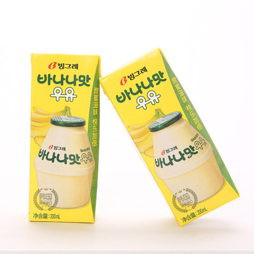 New Date! Binge-ri Banana Milk Beverage, Single Bottle, 200ml