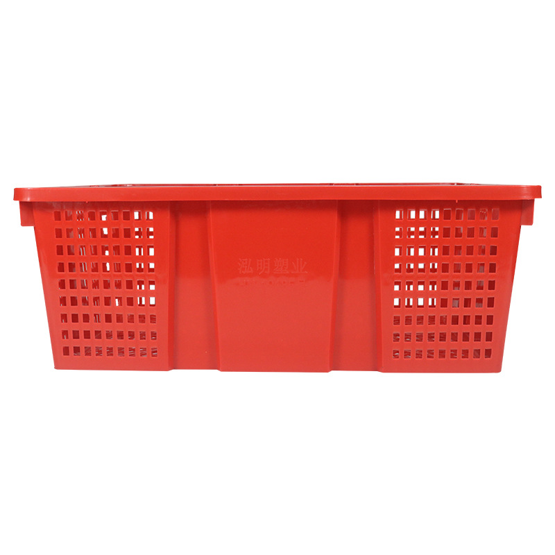 Factory wholesale PE Plastic food Turnover basket Cold storage Meat Seafood Freezing Plastic Turnover basket wholesale