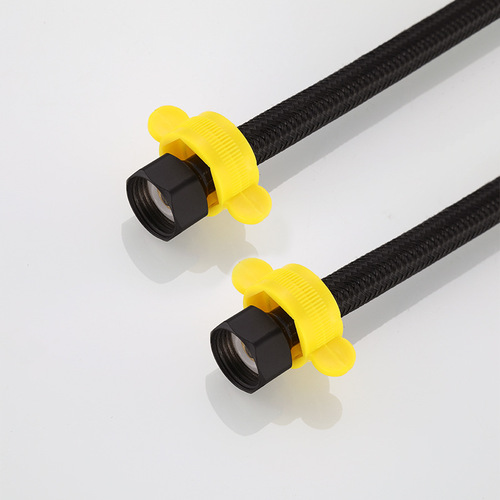 Black faucet water inlet hose water heater upper and lower water pipe toilet connection water inlet pipe 30-80cm