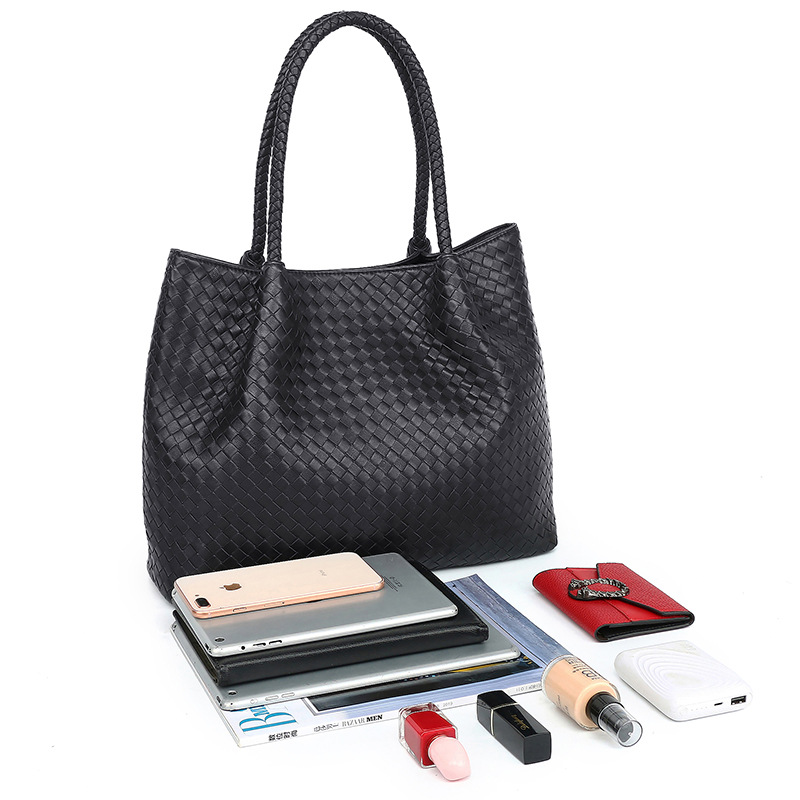 国境を越えた新しい女性バッグ本革女性バッグ国境を越えた風潮シングルバッグ手織りシングルバッグ