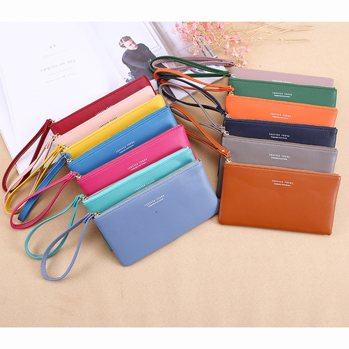 2020 Korean Version Zipper Handbag Coin Purse Money Clip New Women's Long Wallet Large Capacity Women's Wallet