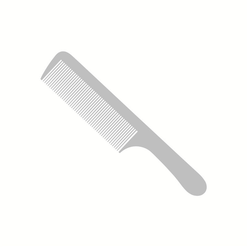 Peine de corte de pelo de acero inoxidable peluquería cabeza plana peine de doble uso peine estilista peluquería peine de acero peine de pelo de los hombres corte de pelo peine de acero