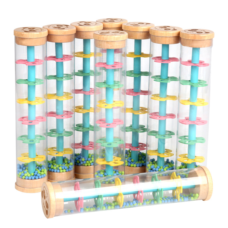 Juguetes de madera para niños 0-1-2-3 años Juguetes educativos para niños Juguetes educativos divertidos para niños Procesamiento de tubos de lluvia image 5
