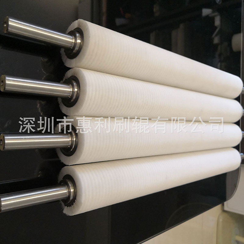 北京刷辊厂直供LCD-TFT玻璃清洗机配件弹簧毛刷辊 清洗毛刷辊