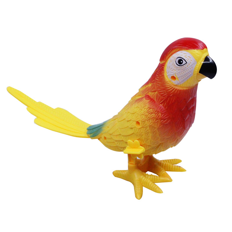 Bobinado reloj juguete loro Navidad parque de atracciones para niños regalo para niños al por mayor juguete para niños empuje