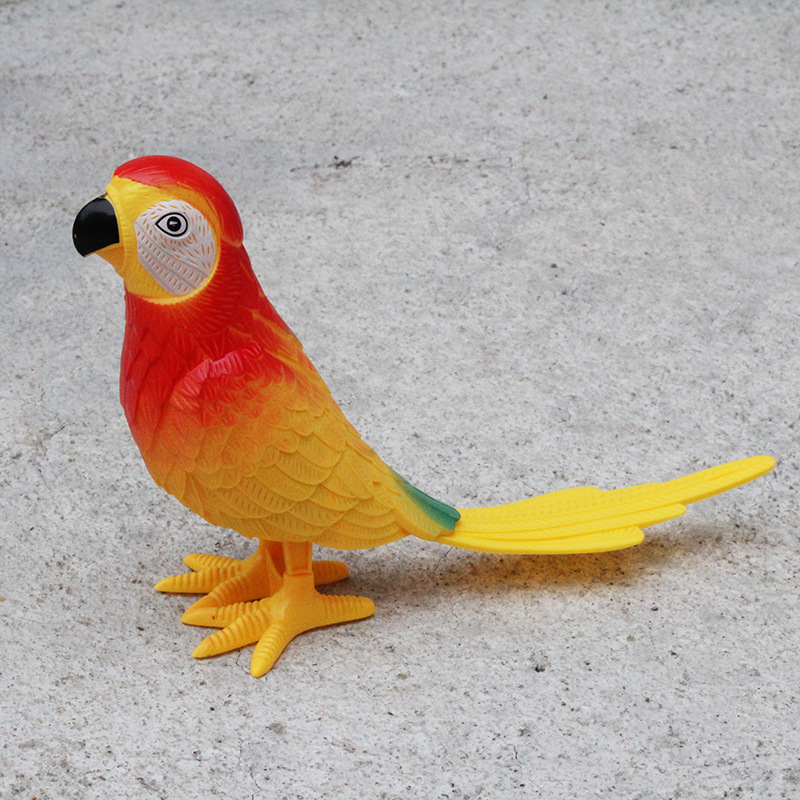 Bobinado reloj juguete loro Navidad parque de atracciones para niños regalo para niños al por mayor juguete para niños empuje