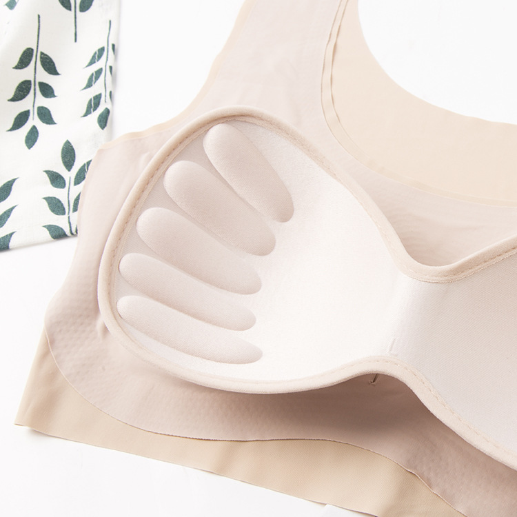 Japonés Kissy paz de la mente dormir ropa interior sin costuras inalámbrico más tamaño Sujetador deportivo de una pieza Chaleco de yoga para las mujeres