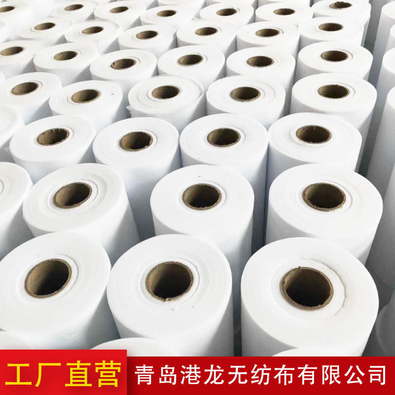 厂家批发丙纶无纺布白色PP纺粘布 家居家纺沙发内衬包装用无纺布