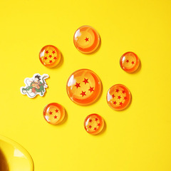 Japanese Cartoon Animation Dragon Ball Crystal Glass Refrigerator Magnet Set Creative Refrigerator Message Board Soft Magnetic Sticker