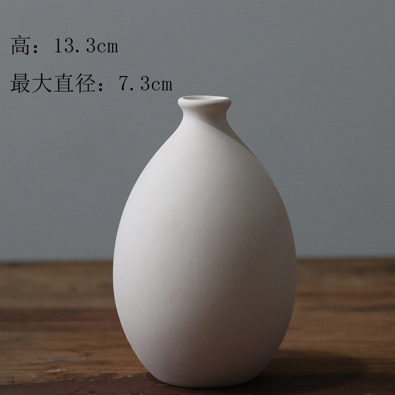 도자기 점토 작은 둥근 병