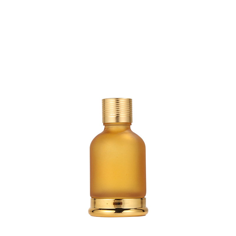 Botella de aceite esencial de aerosol inferior marrón botella cosmética cuentagotas Essence Lotion Bottle botella de perfume botella de vidrio de muestra de viaje