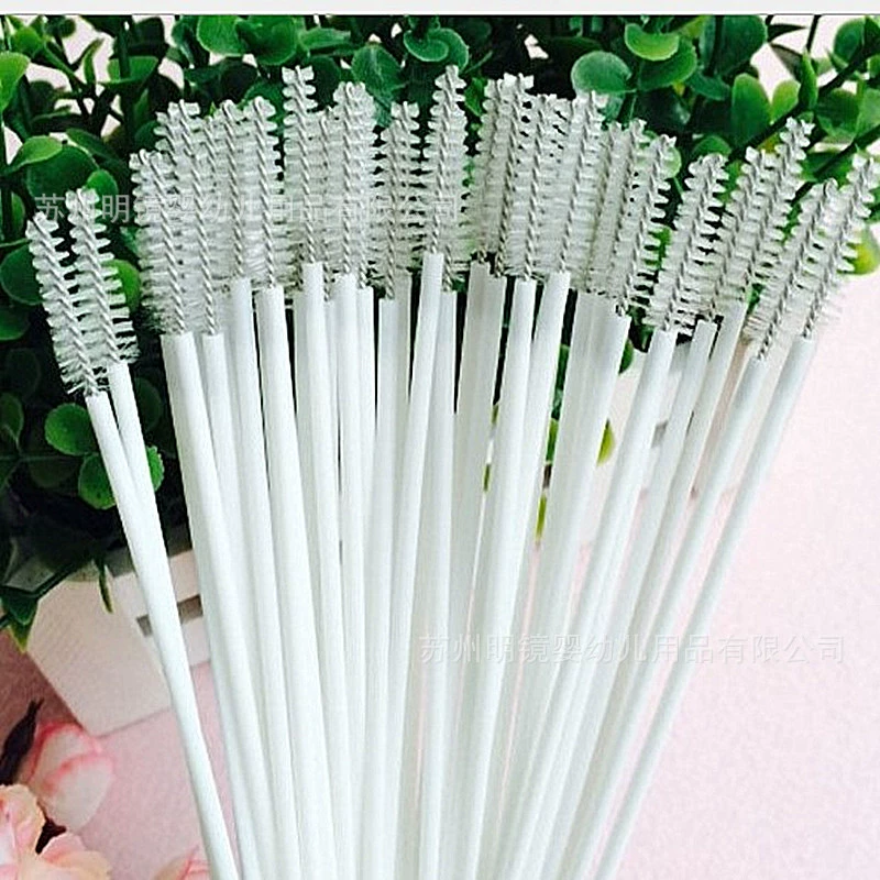 Фабрика поставляет соломенную щетку для кормления бутылочка соломенная щетка для кормления аксессуары для бутылочек пластиковая соломенная щетка из нержавеющей стали щетина