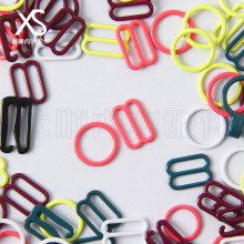 现货黑白0字8字9字扣包胶089扣内衣肩带文胸固定防滑扣合金包胶扣