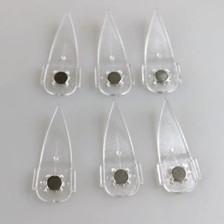 鹰嘴钳用防飞溅挡片带磁塑料片透明塑料垫片美甲工具