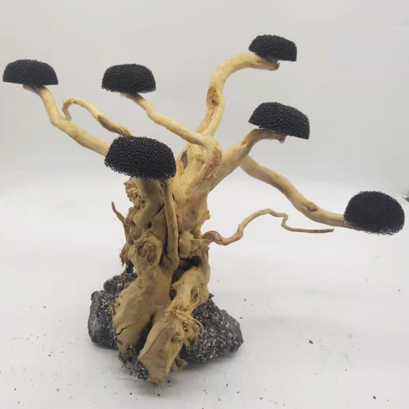 Factory wholesale fish tank landscaping lazy man sunken wood landscaping Wood water grass Azalea root multi-head tree type Moss tree skeleton