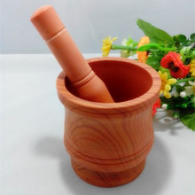 代 9.9元店 塑料仿木蒜盅 捣蒜器日用百货批发