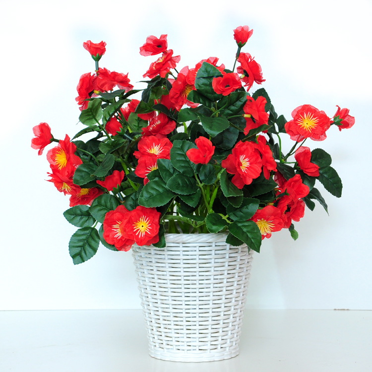 Flor artificial flor artificial sala de estar flor decorativa Flor de seda Flor de plástico maceta artificial bonsai decoración maceta de flores artificiales