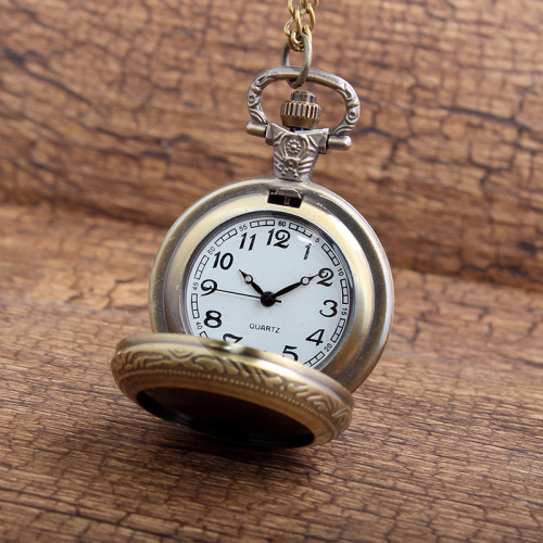 Medium picture retro pocket watch DIY creative accessories pocket watch necklace watch student retro pocket watch factory direct sale