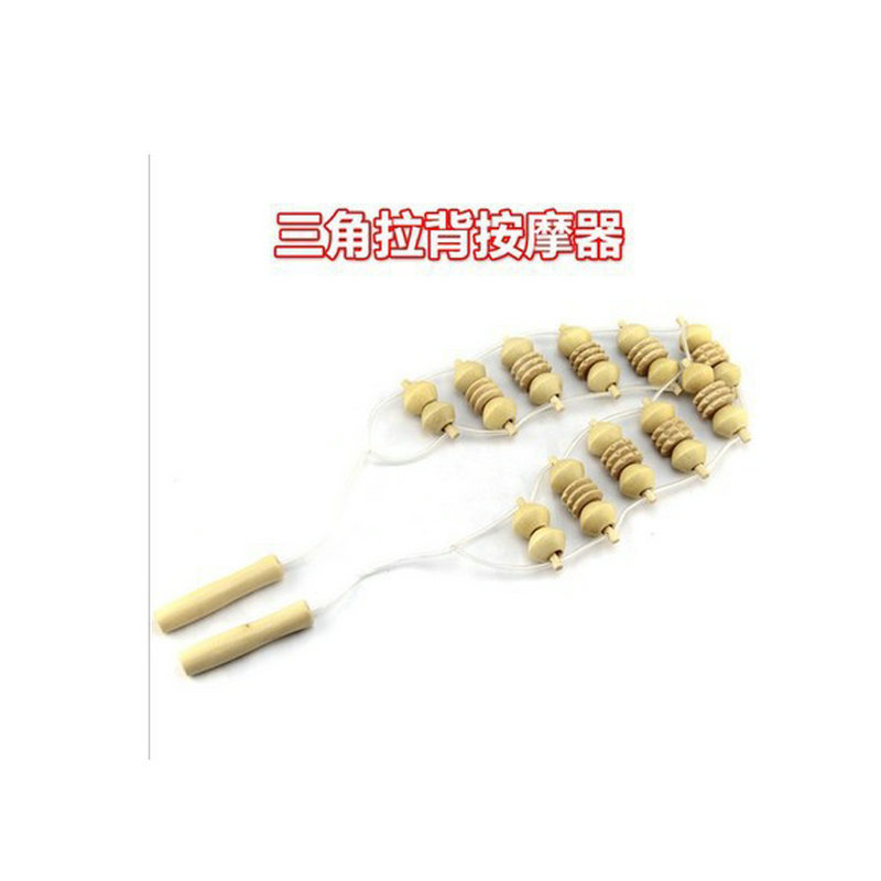 triangular wooden massager