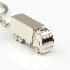 汽車配件掛件創意鑰匙扣金屬實心小貨車刻公司LOGO小禮品