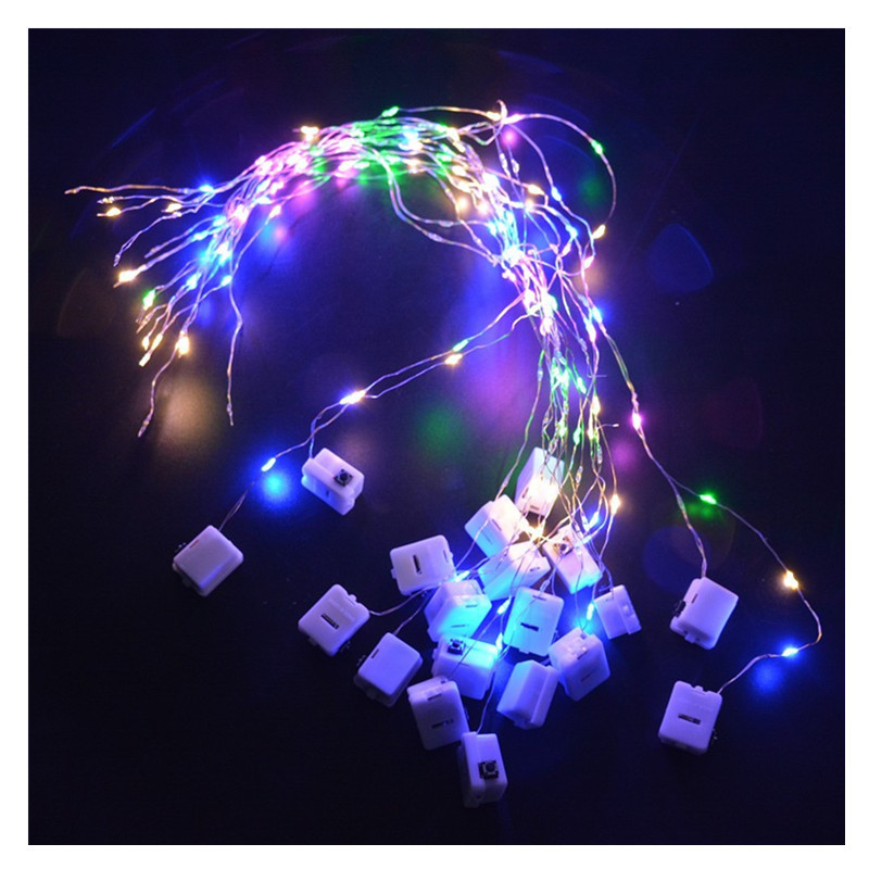 Colorful LED warm white light string luminous light line flower cake…