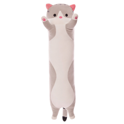 Cross-border foreign trade wholesale long cat pillow plush toy large sleeping doll birthday gift for girls