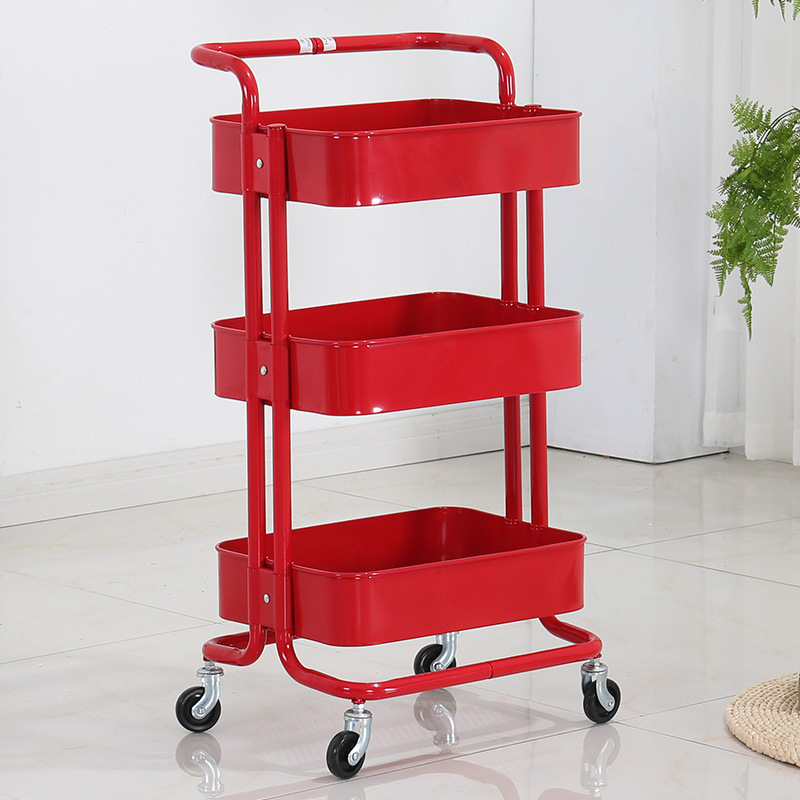 Customized All-Metal Lasker Trolley Storage Rack Kitchen Multi-Layer Storage Rack Retail Storage Large Capacity