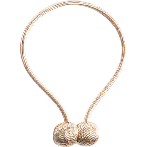 Simple golden earphone curtain magnetic buckle Pearl magnetic curtain rope tie No punching curtain rope hook