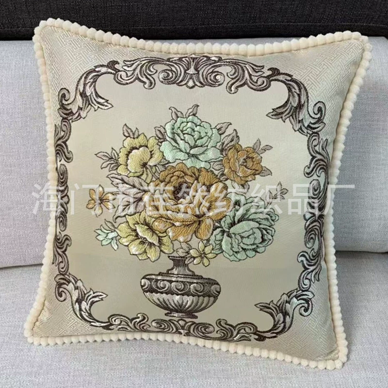 Decorations, pillow, three dimensional pillowcase, high sofa, with embroidery
