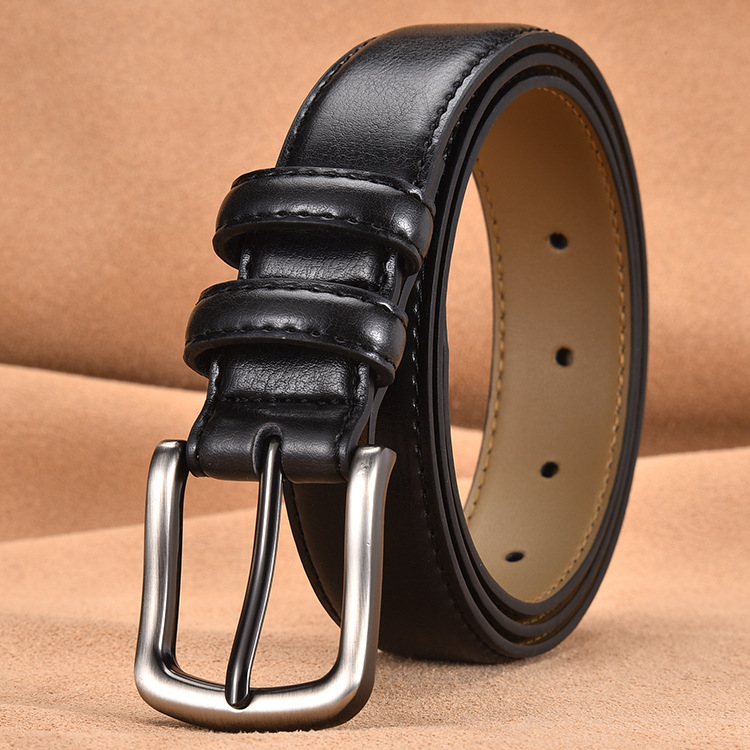 2024 Top Selling Men's Leather Belt in Europe and America Business Men's Leather Belt Fashionable and Casual Versatile Simple Needle Buckle Belt_voghion.com