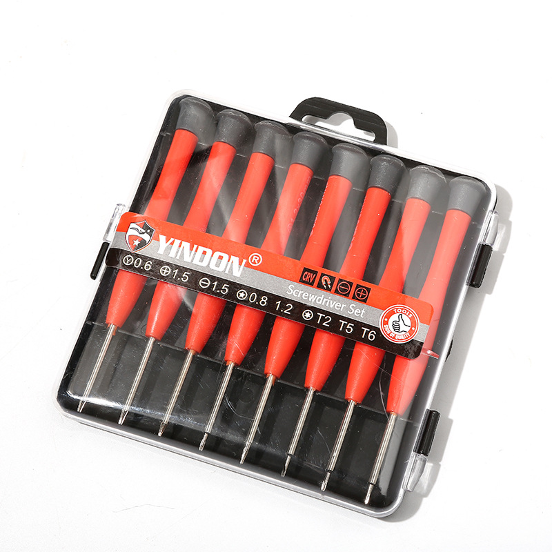 Guangdong águila escudo dos colores destornillador traje reloj teléfono móvil gafas reparación combinación en caja