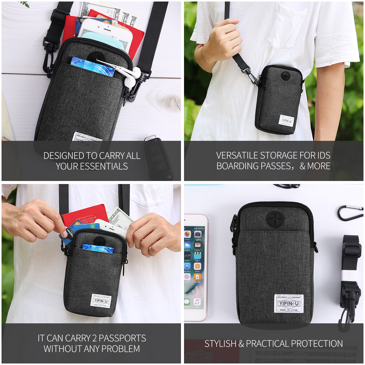 Weiqiang cintura bolsa al aire libre teléfono móvil bolsa colgante bolsa táctica teléfono móvil cintura bolsa al aire libre deportes multifuncional cinturón