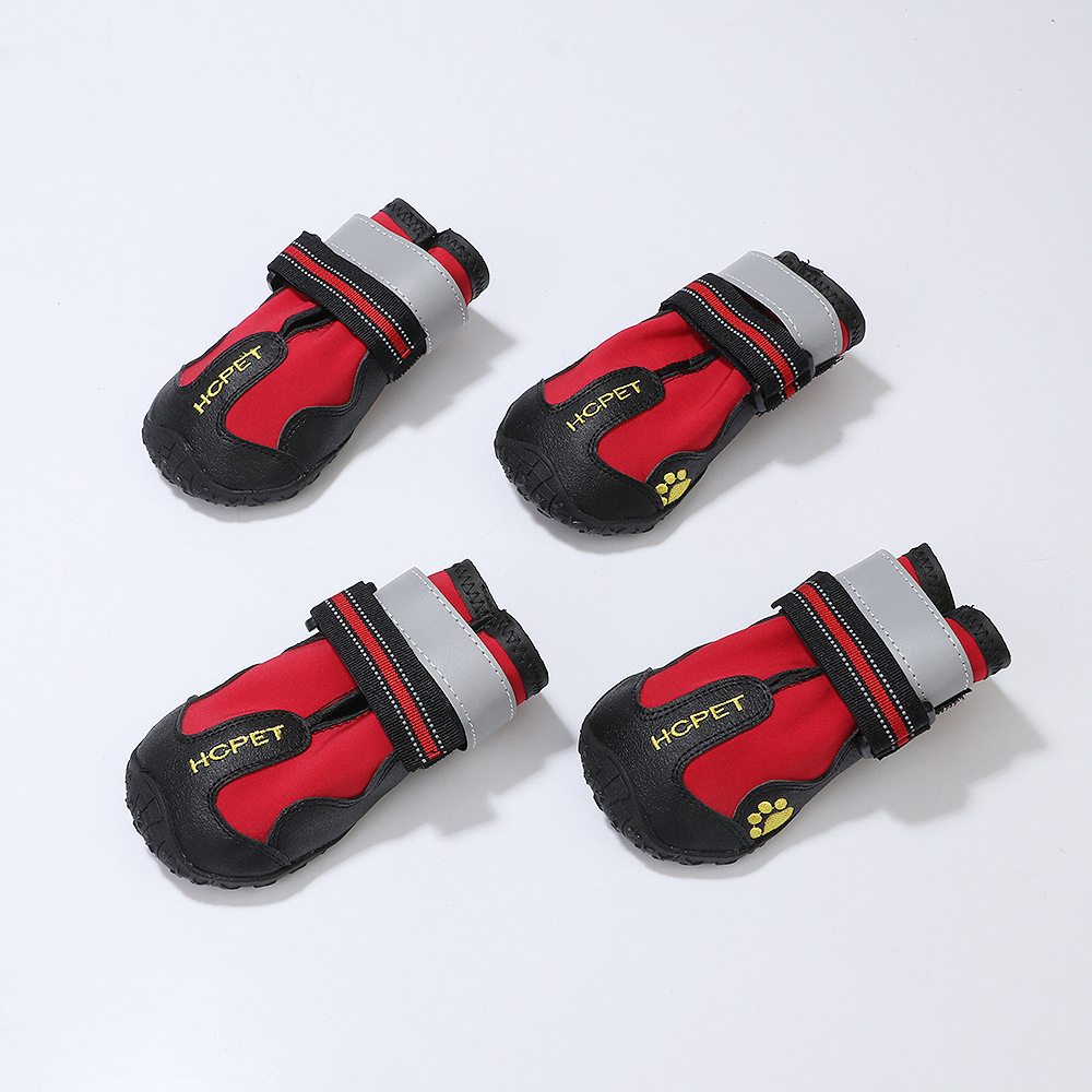Amazon zapatos para perros suministros para mascotas al aire libre zapatos para perros Otoño e Invierno impermeables de goma antideslizante fabricante de zapatos para mascotas
