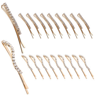 (Cross-border trading), (Wholesale), fashionable transparent hairgrip, bangs, metal hair accessory, decorations