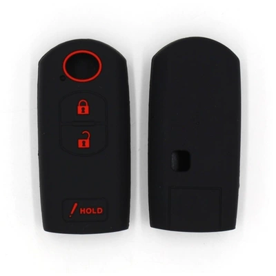 Static Rod/Key Bag, Control 3 Button car key - black-drop-red