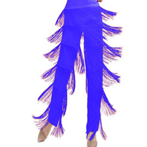 Women's Adult Latin Dance Skirt Fringe Children's Pants Square Dance Costume Modern Skirt Pants Dancing Dance Pants Long Pants