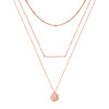 Necklace stainless steel, chain, metal nail sequins, new collection, simple and elegant design