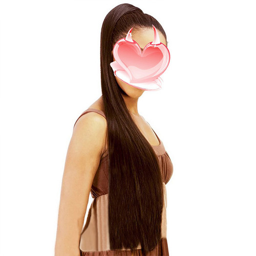 32-inch long straight hair foreign trade high temperature wig ponytail hair extensions for women with long hair straps ponytail braid wig pieces