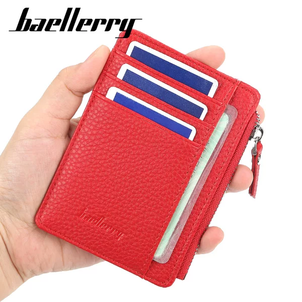 Baellerry Women's Korean Card Holder Simple and Fashionable Multi-Card Slot Driver's License Thin High-End Card Holder Wholesale