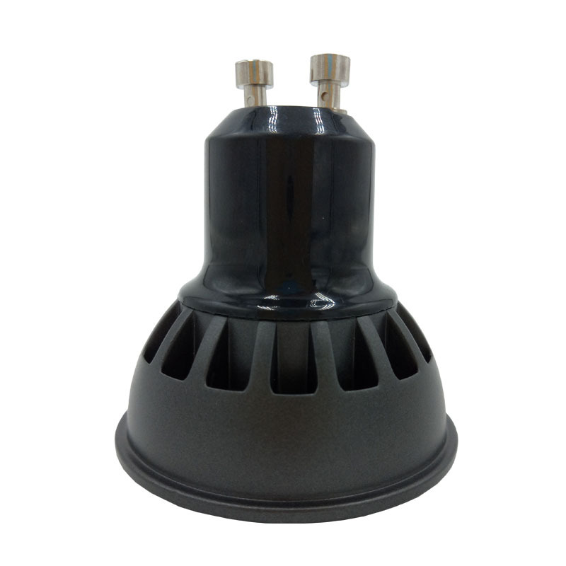 Oscurecimiento LED 5W techo Spotlight 110/230V cáscara de aluminio + lente Negro Soporte de La Lámpara led cob Spotlight