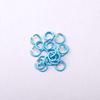 100 priced price DIY accessories 1.2*8mm opening ring small iron circle color baking paint handmade key stick jewelry ring