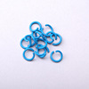 100 priced price DIY accessories 1.2*8mm opening ring small iron circle color baking paint handmade key stick jewelry ring