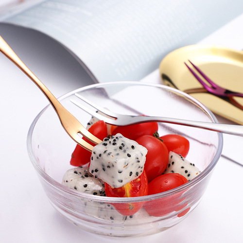 304 Creative Snack Spoons, Stainless Steel Fruit Spoons, Fruit Sticks, Dessert Mooncakes Spoons, Stainless Steel Tableware, Original Manufacturer