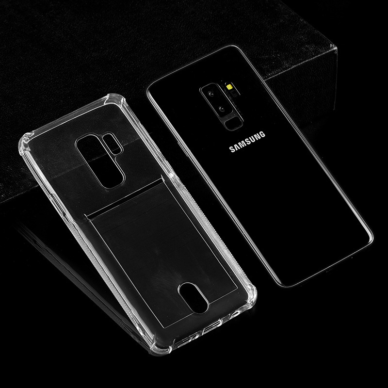 South Korea Note10 Plug-In Card Phone Case Suitable for Samsung S10 Anti-Fall S24 Anti-Slip 20Plus Functional Case
