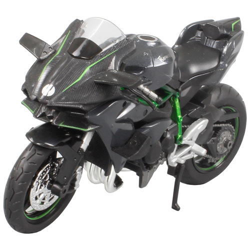 Hua Yi 1 12 Kawasaki H2R Simulation Alloy Sound and Light Motorcycle Ninja Model Children's Toy Display Gift