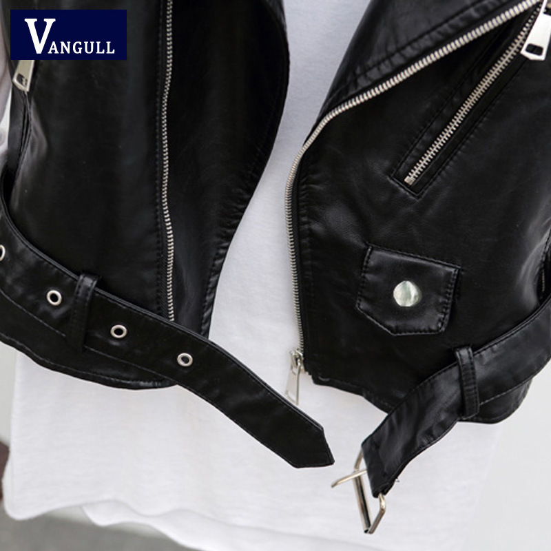 Spring and Autumn New Leather Vest Women's Short Korean Style Sleeveless Leather Jacket Pu Cut Shoulder Small Belt Leather Jacket