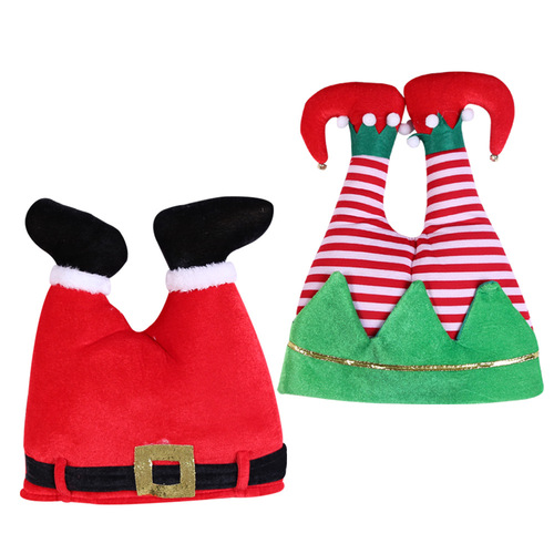 Christmas Decorations Santa Hats Children Adult Pants Hats Elf Hats Christmas Decoration Party Supplies Gifts